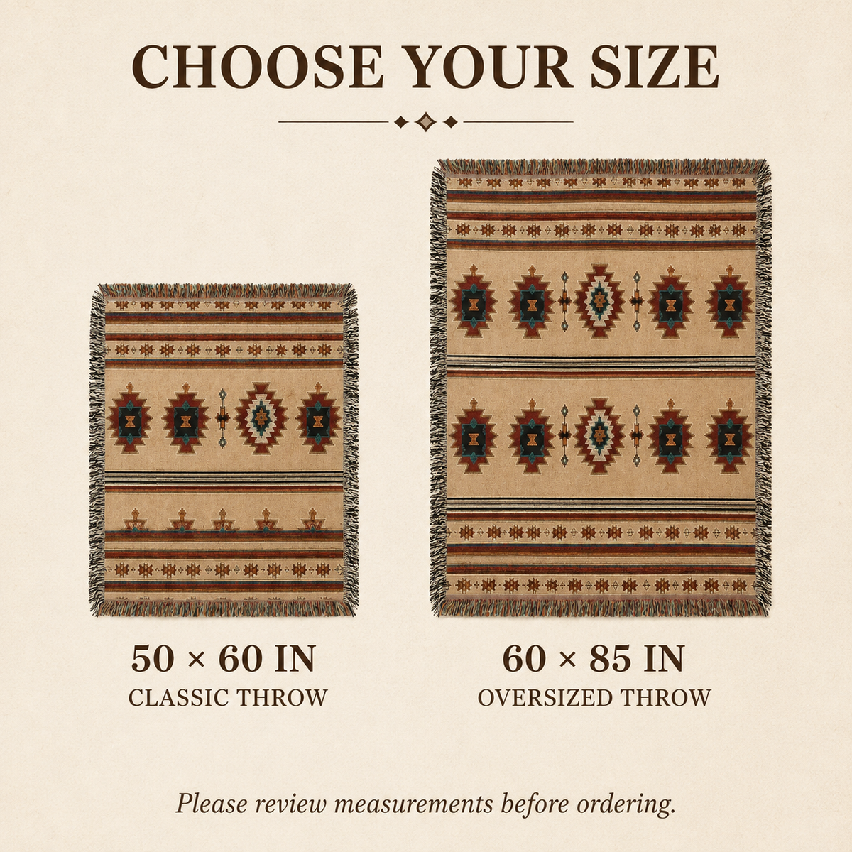 Southwestern Woven Throw Blanket