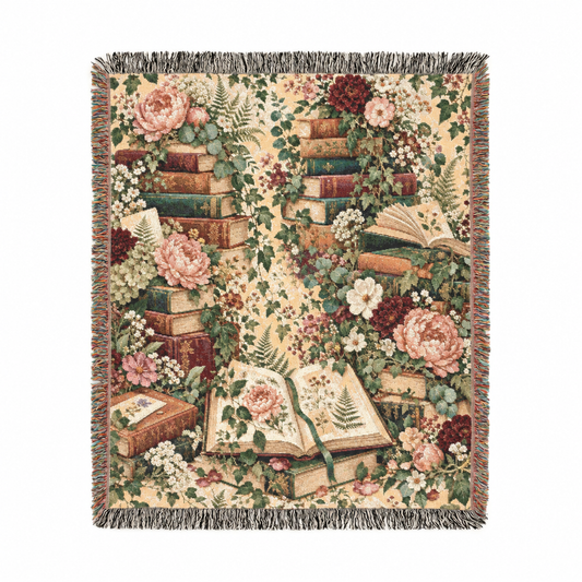 Book Lover Woven Blanket