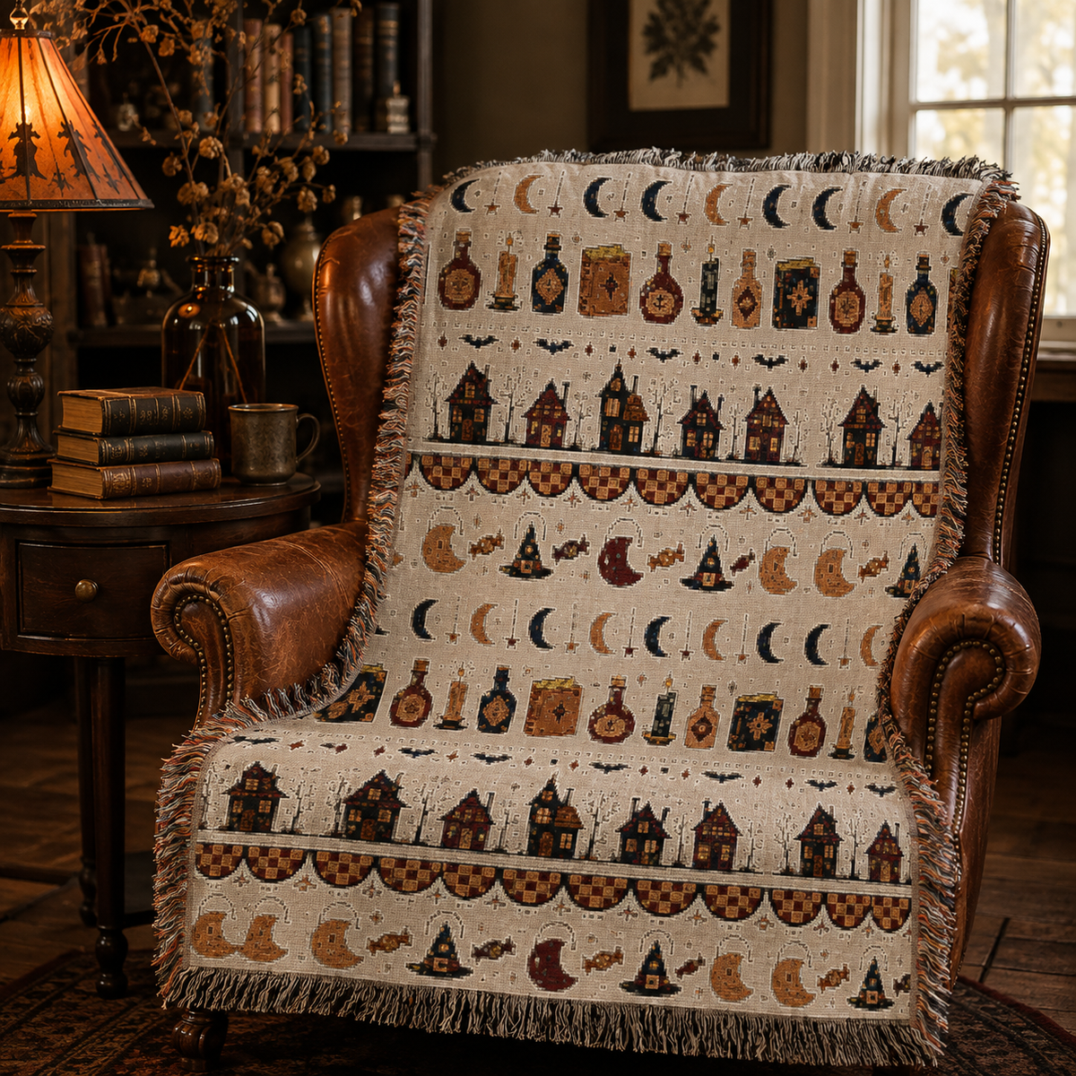 Apothecary Woven Throw Blanket
