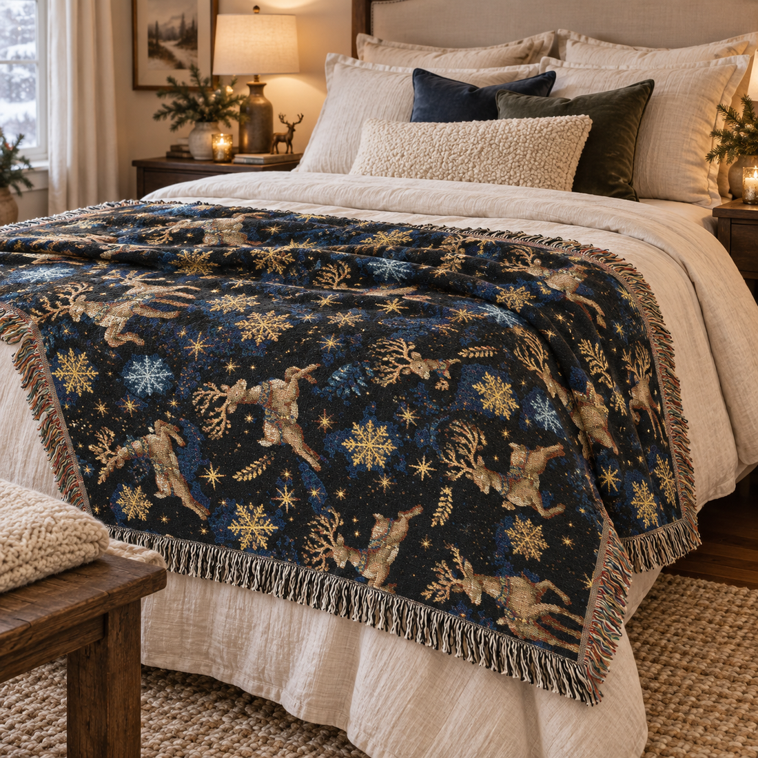 How to Style a Woven Throw for Fall