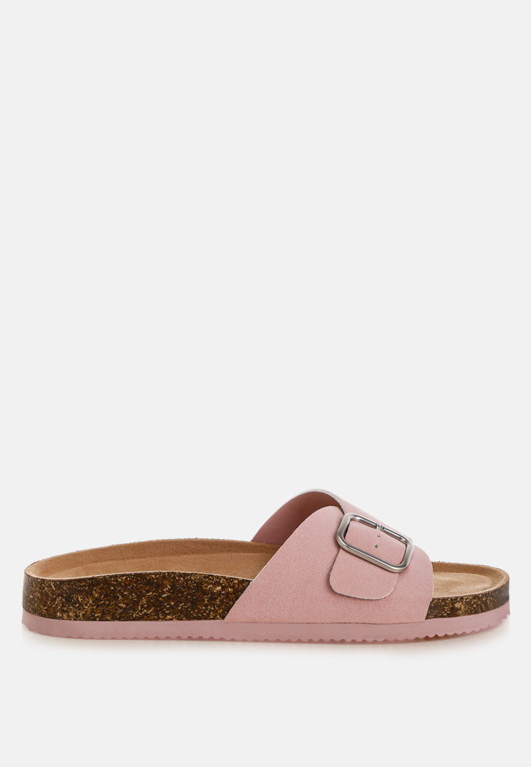 London Rag Aranda Buckled Slide-On Sandals