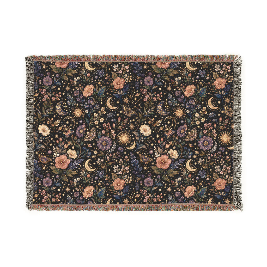 Celestial Floral Woven Throw
