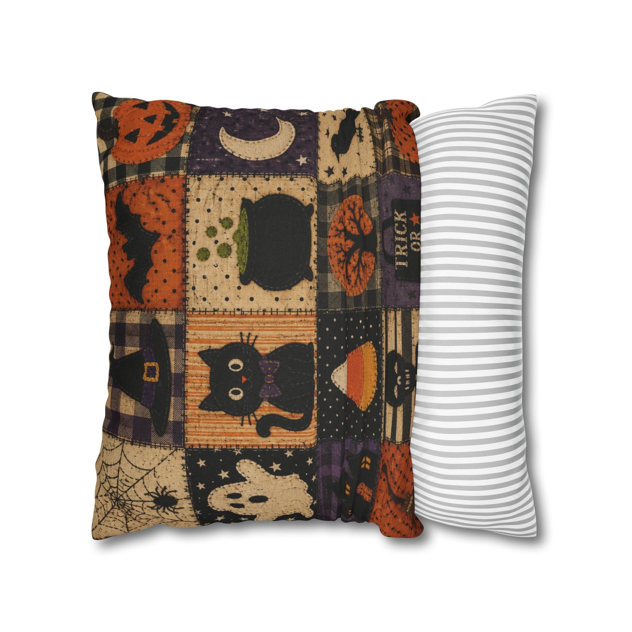 Halloween Patchwork Decorative Pillowcase