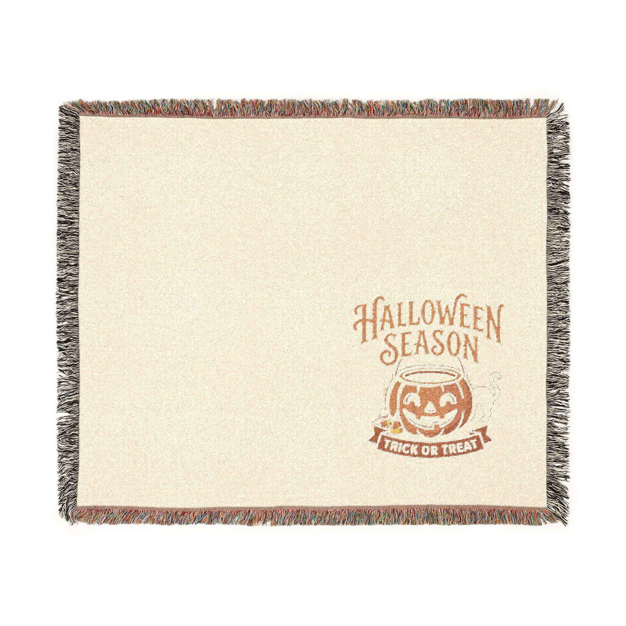 Halloween Spooky Jack-O'-Lantern Throw