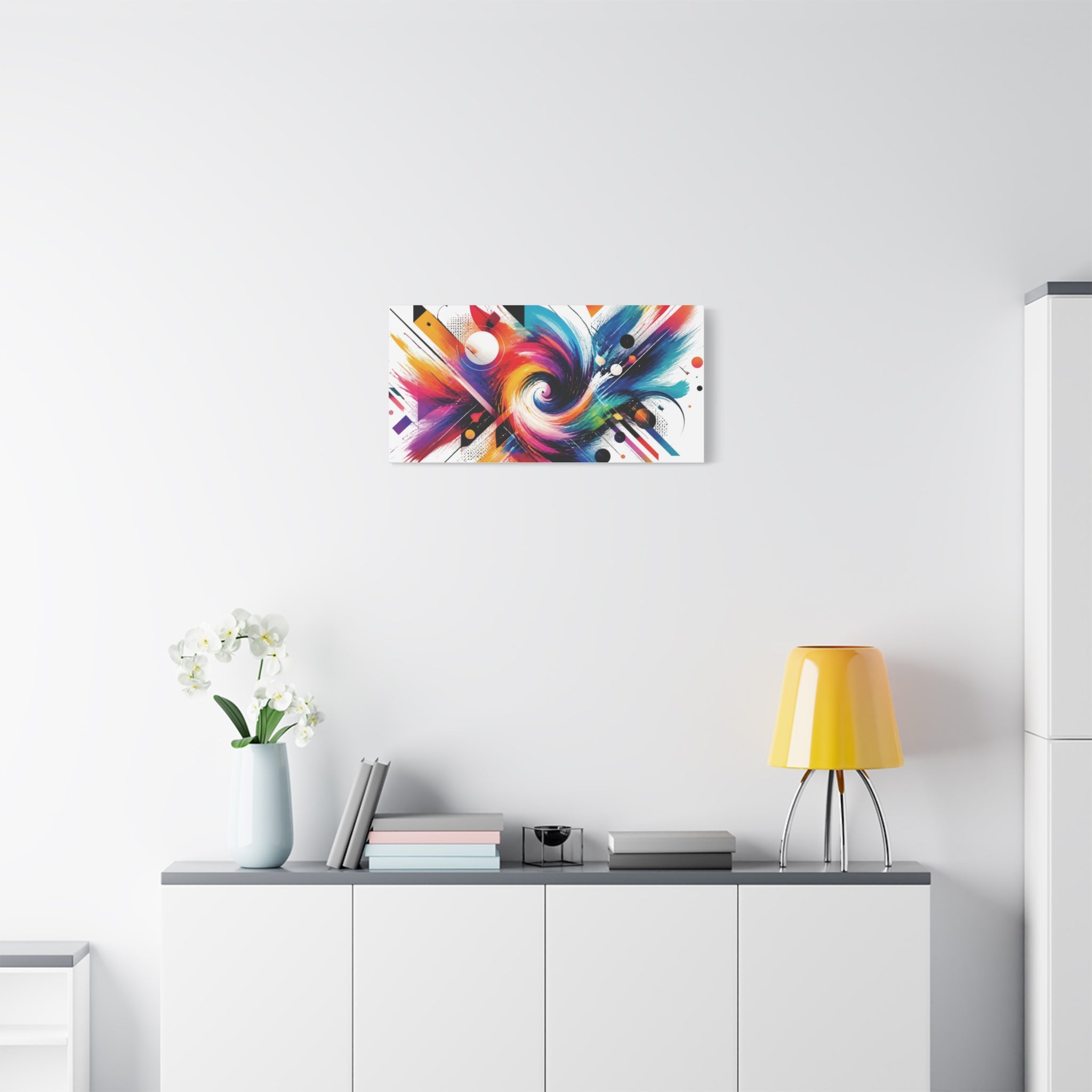 Abstract Color Swirl Matte Canvas