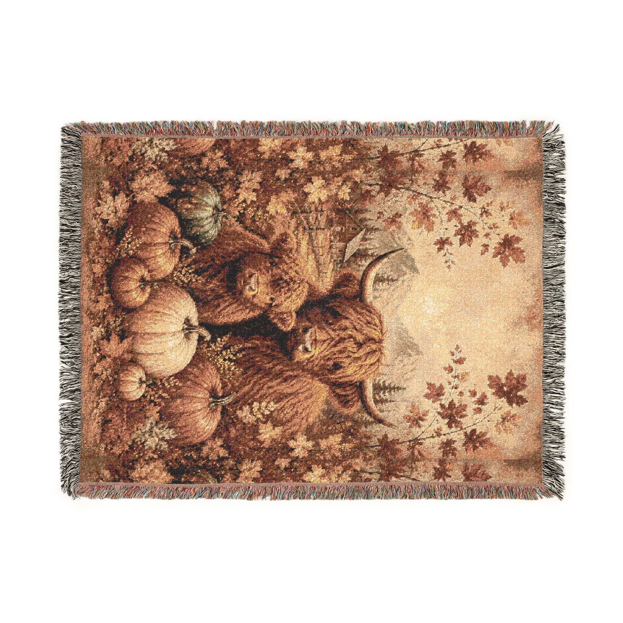 Highland Cows Woven Throw