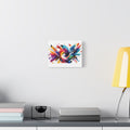 Abstract Color Swirl Matte Canvas