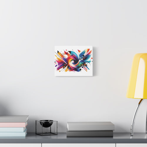 Abstract Color Swirl Matte Canvas