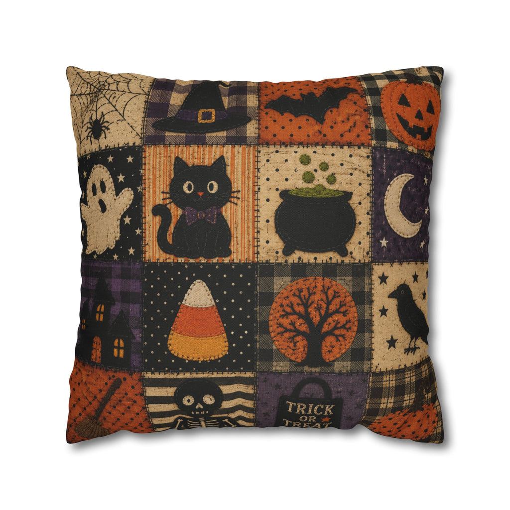 Halloween Patchwork Decorative Pillowcase