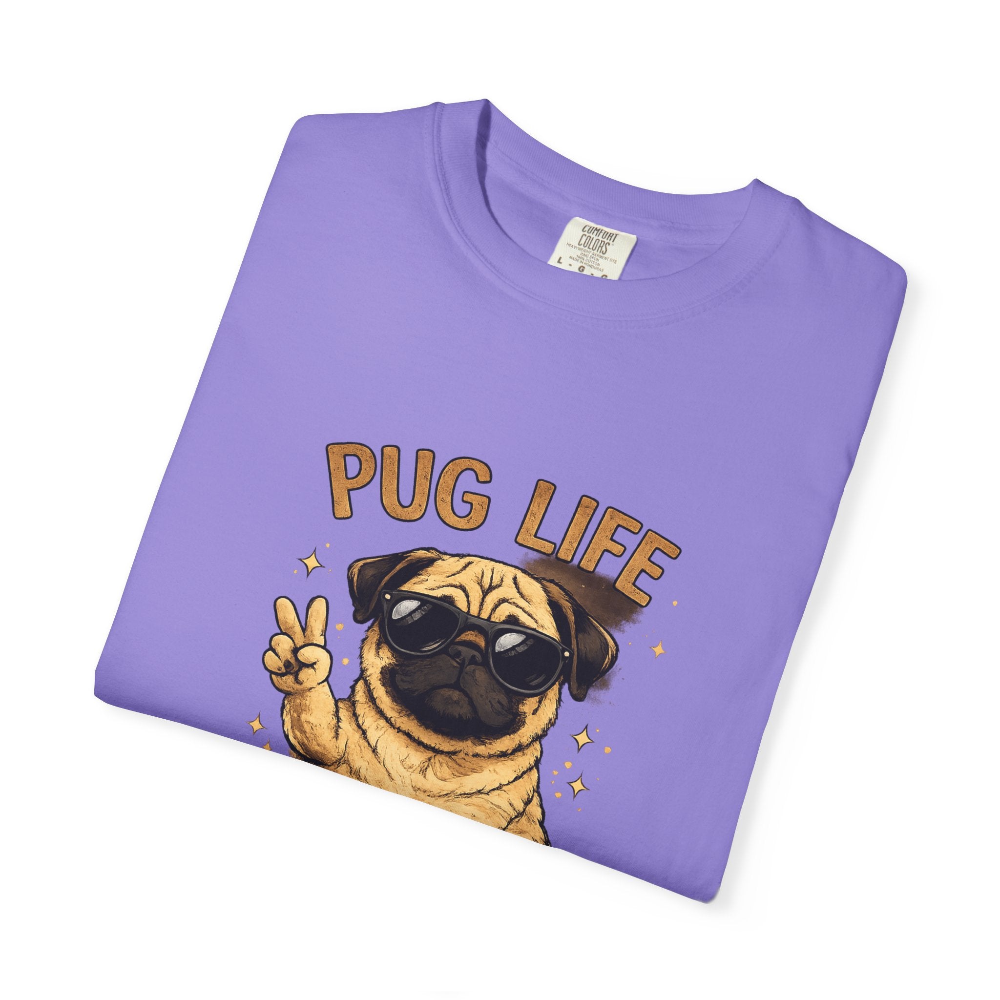 Pug T-Shirt — "Choose Happy" Cute Pug Graphic Tee