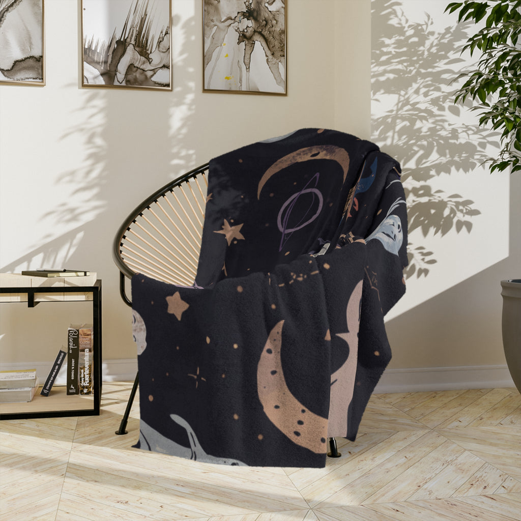 Witch & Ghosts Velveteen Blanket