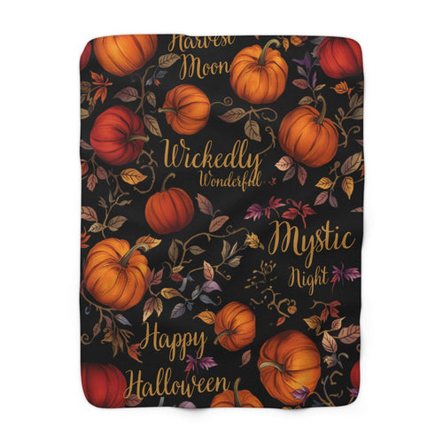 "Wickedly Wonderful" Sherpa Blanket