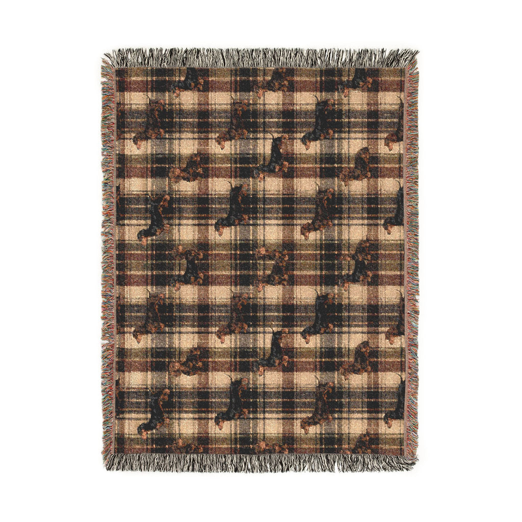 Dashaund Plaid Woven Blanket