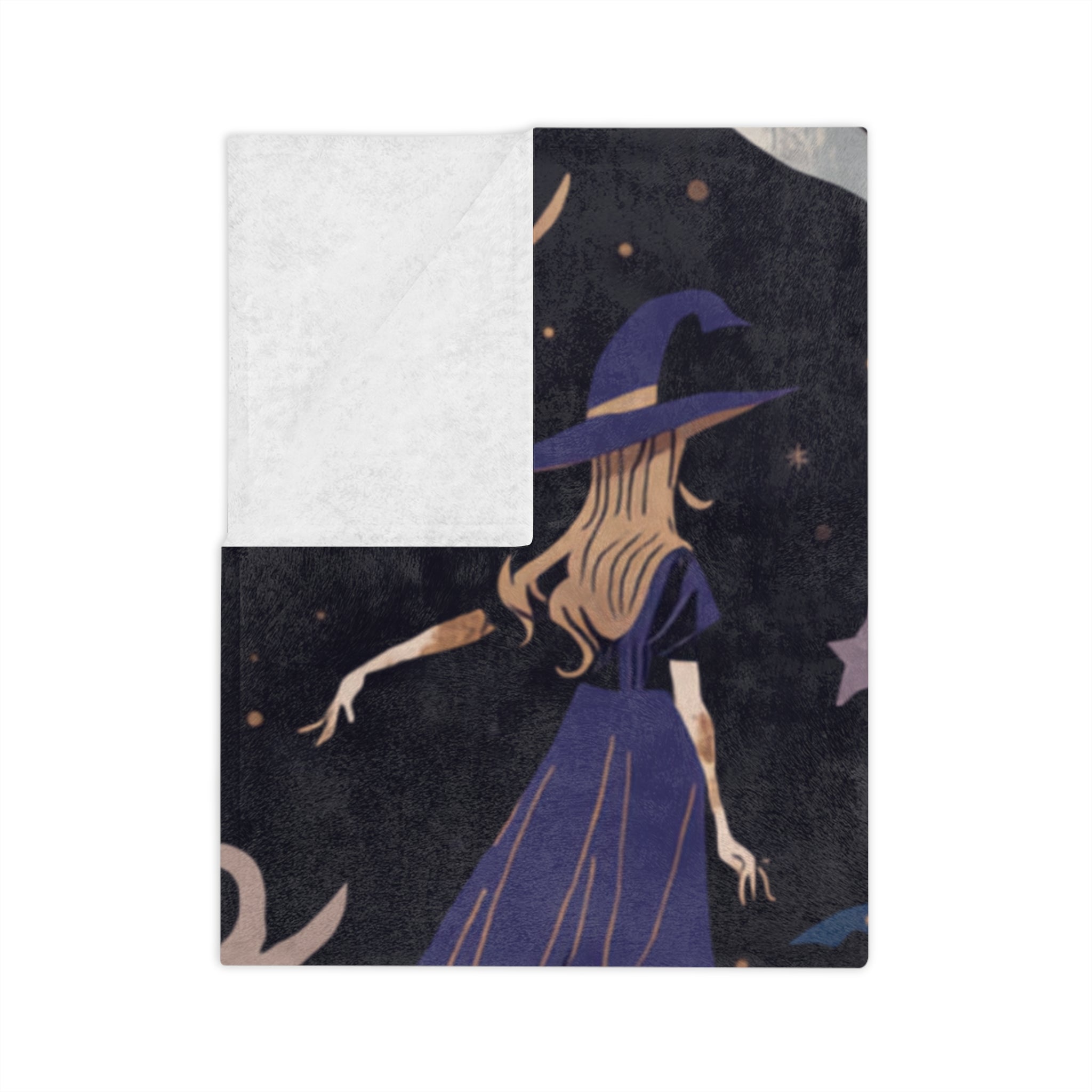 Witch & Ghosts Velveteen Blanket