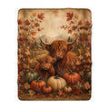 Highland Cow Sherpa Throw