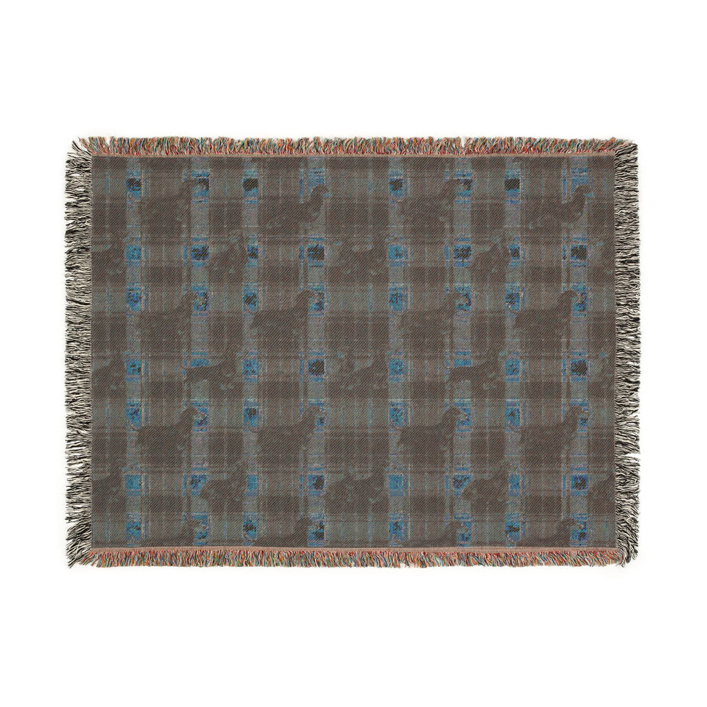Dashaund Plaid Woven Blanket