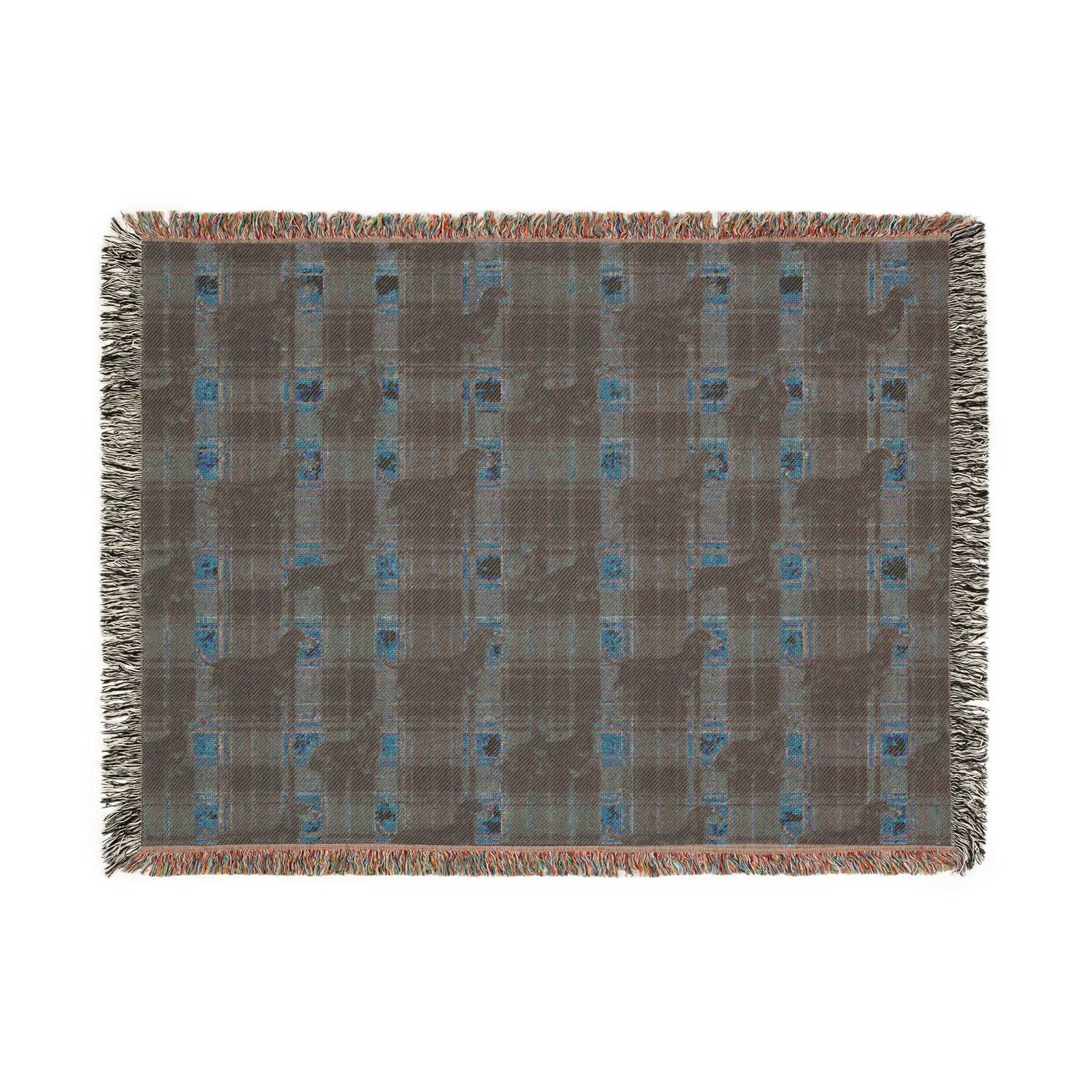 Dashaund Plaid Woven Blanket