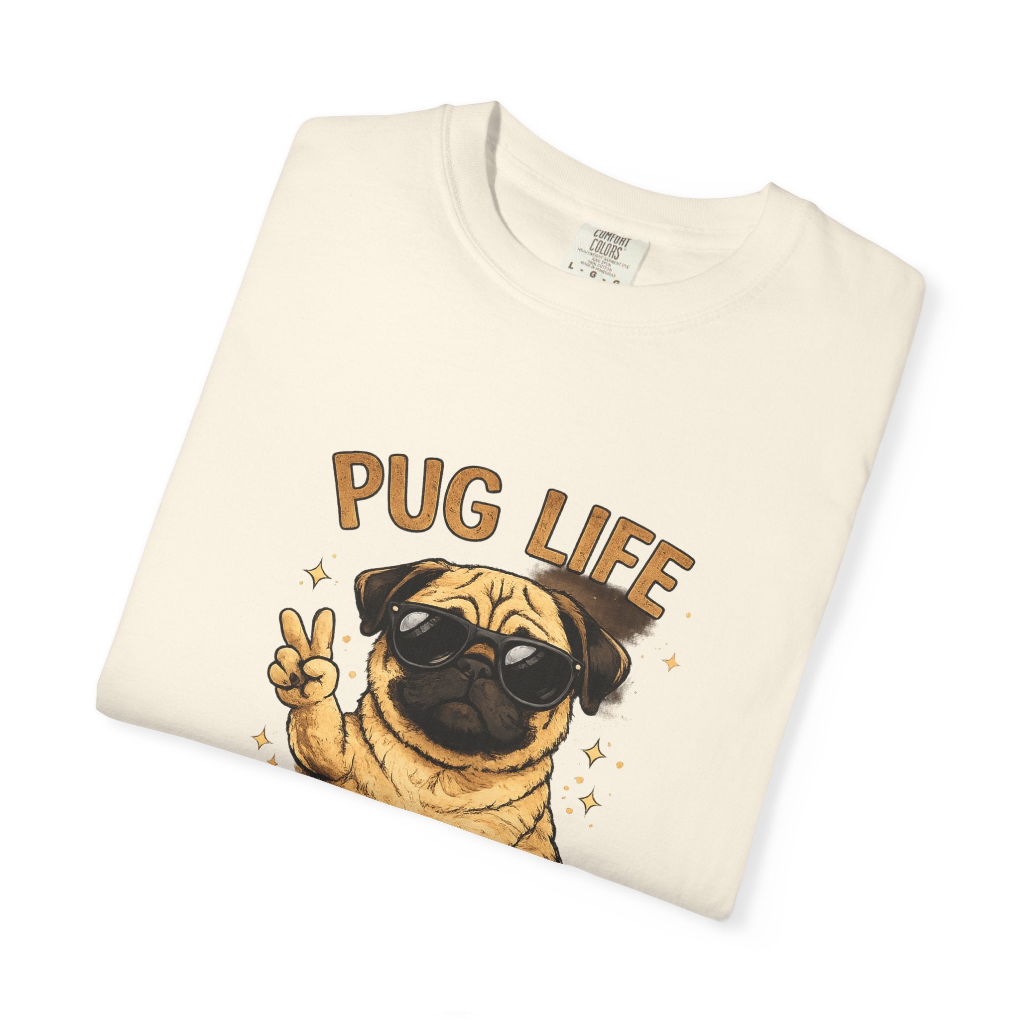 Pug T-Shirt — "Choose Happy" Cute Pug Graphic Tee