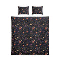 Celestial Garden Cotton Duvet Cover Set — Boho Moon & Wildflower Bedding