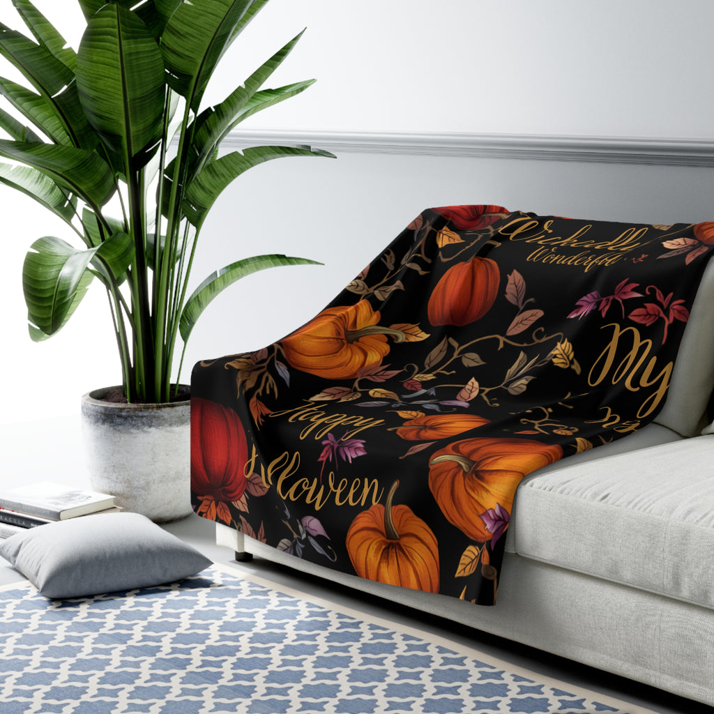 "Wickedly Wonderful" Sherpa Blanket