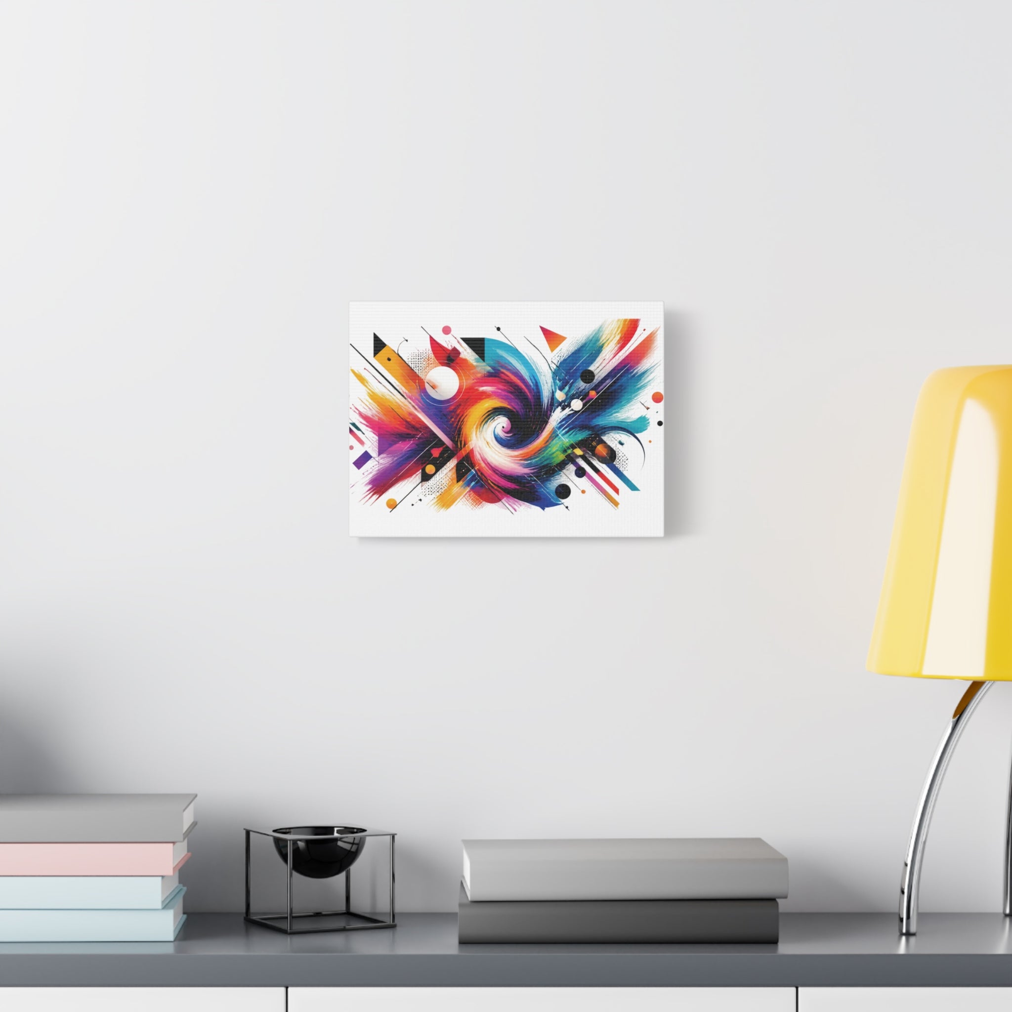 Abstract Color Swirl Matte Canvas