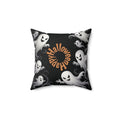 Spooky White Ghosts Decorative Pillow