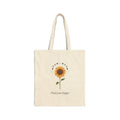 Sunflower Birth Flower Tote | Birth Month Floral, Botanical Illustration