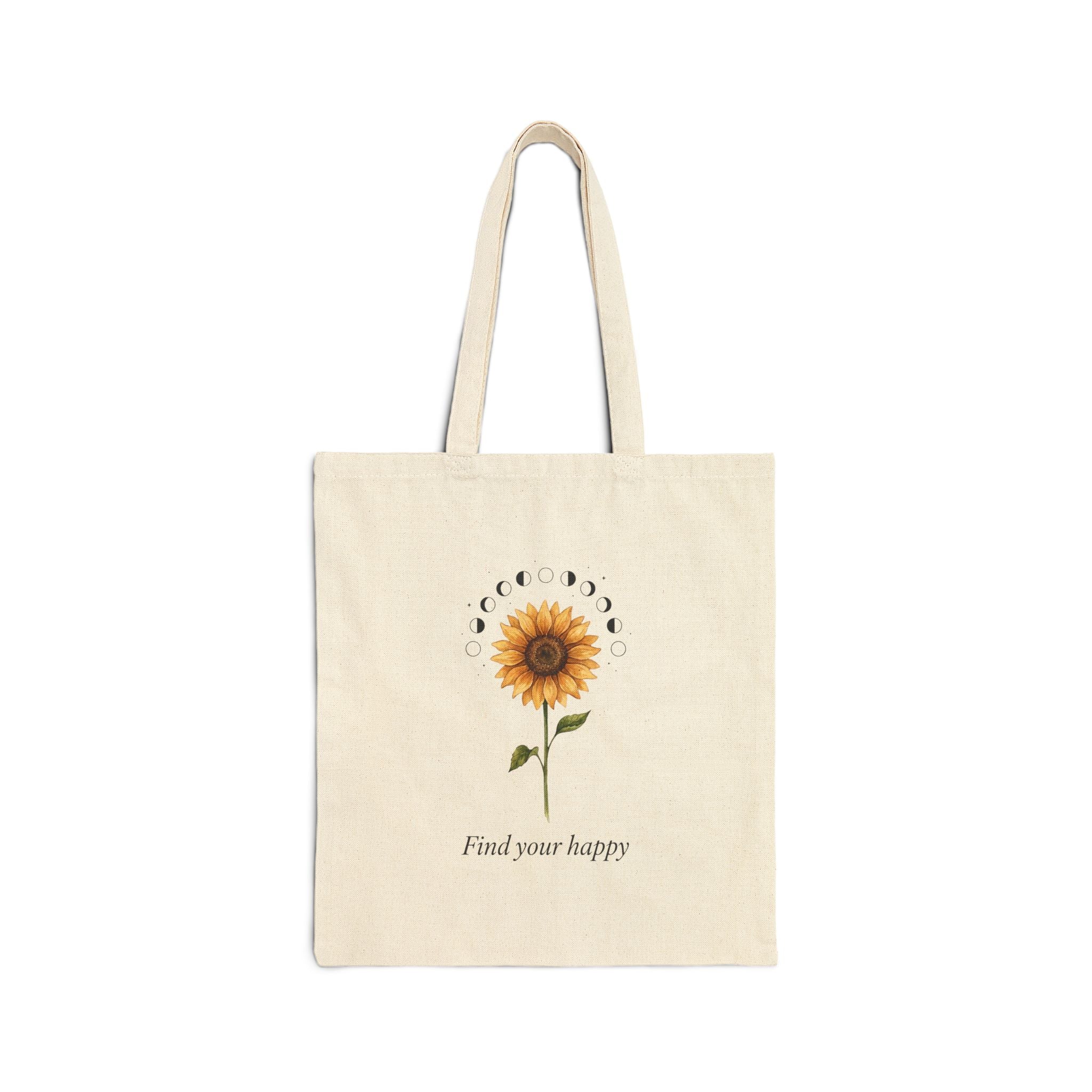 Sunflower Birth Flower Tote | Birth Month Floral, Botanical Illustration