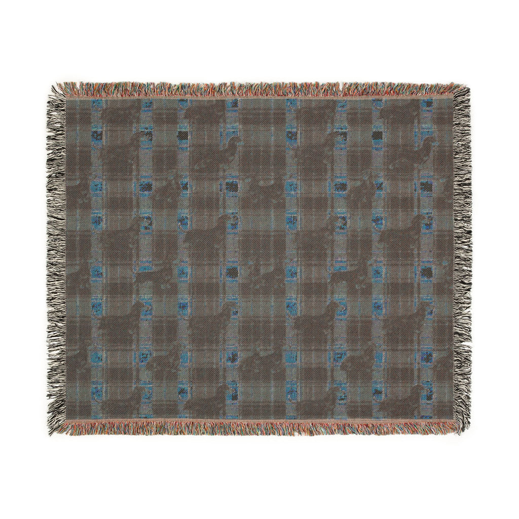Dashaund Plaid Woven Blanket