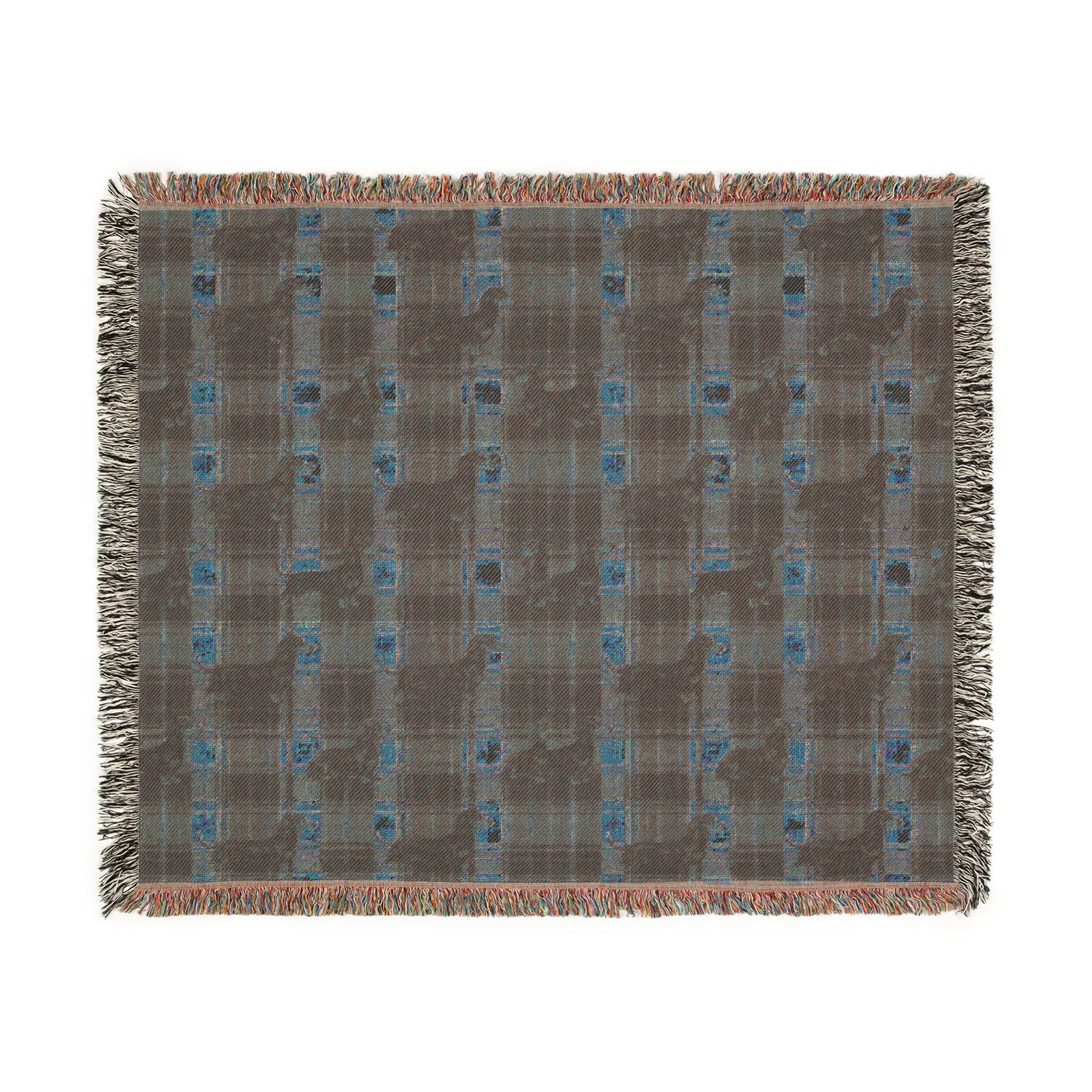 Dashaund Plaid Woven Blanket