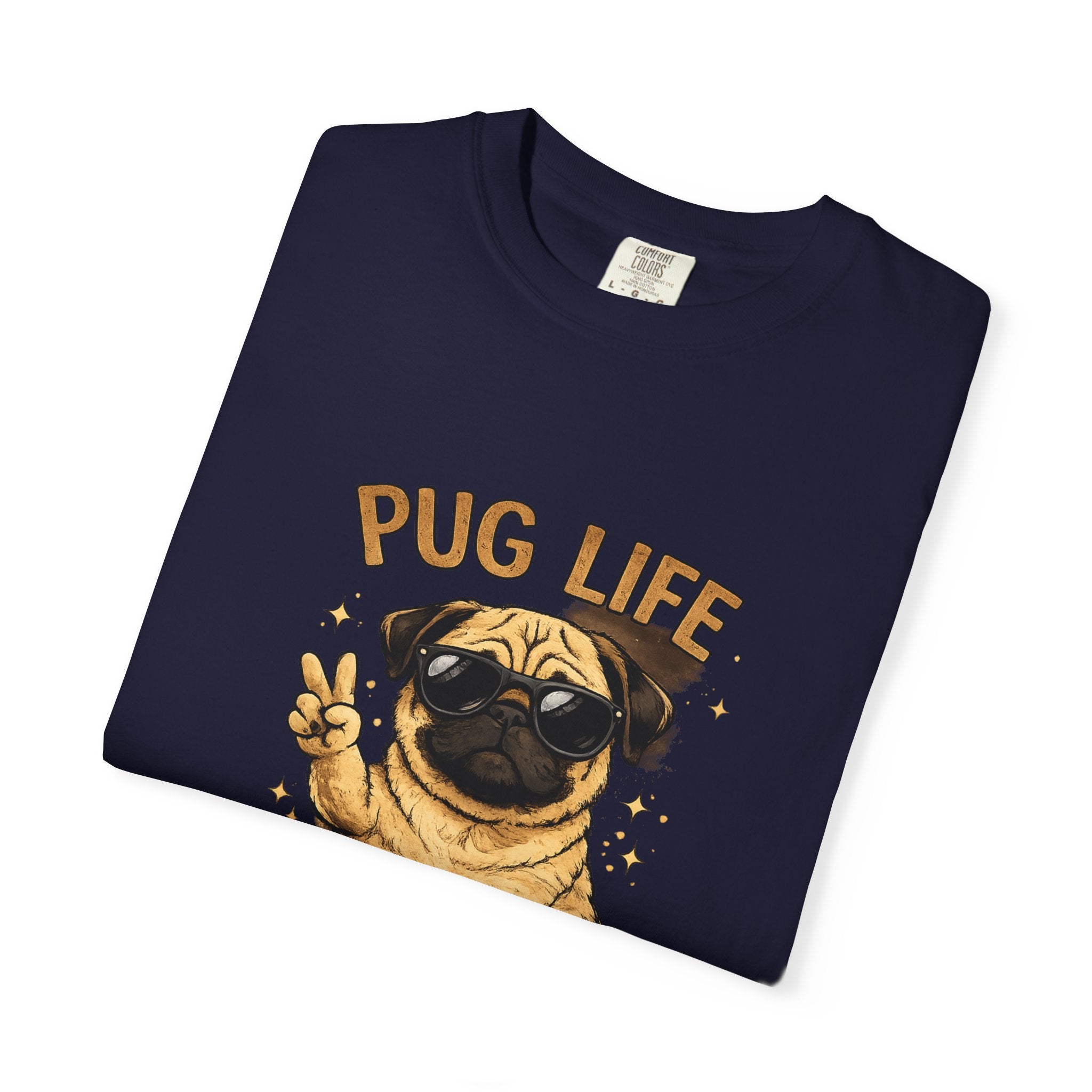 Pug T-Shirt — "Choose Happy" Cute Pug Graphic Tee