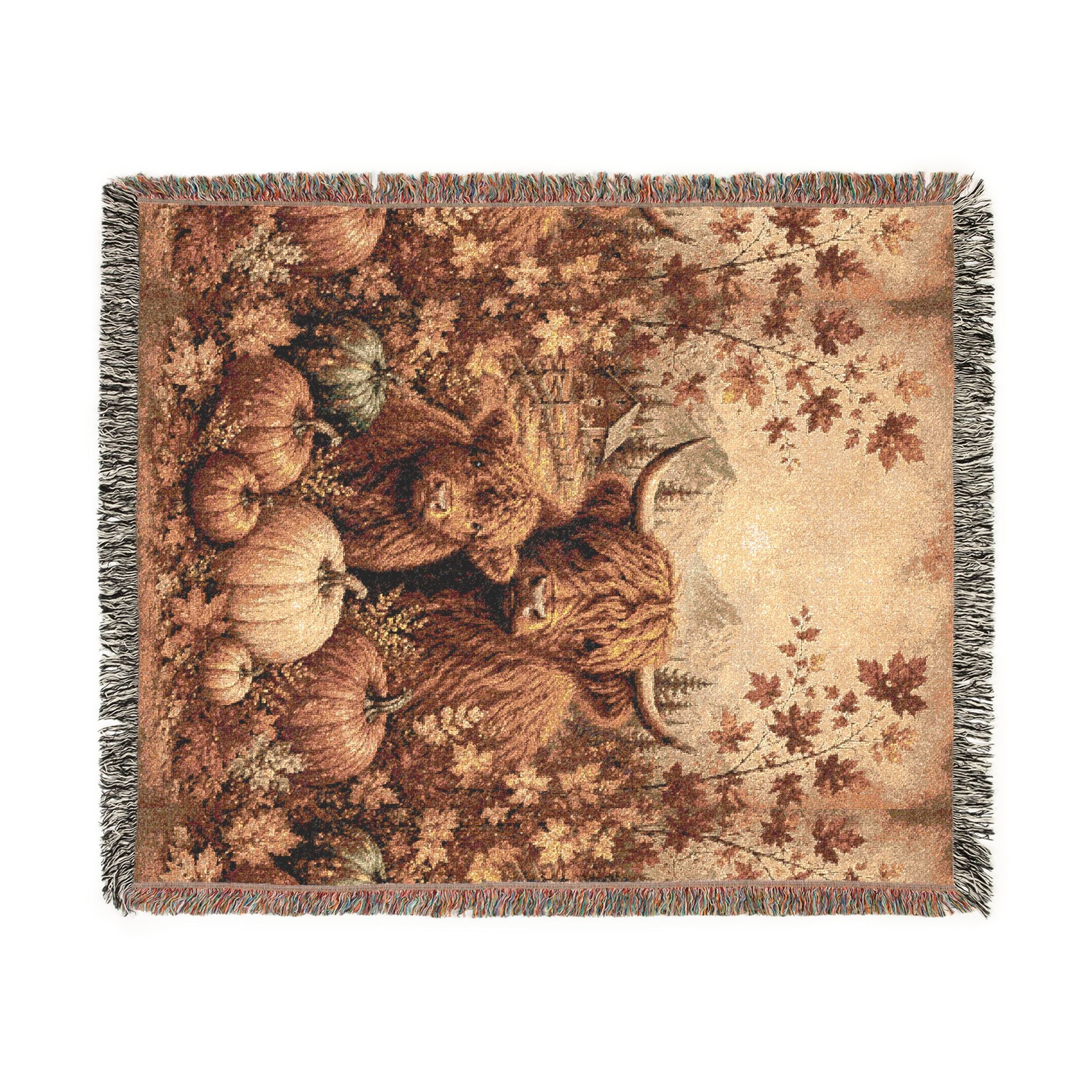 Highland Cows Woven Throw