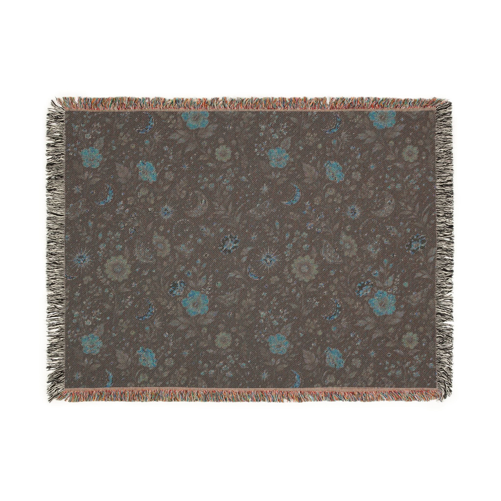 Celestial Floral Woven Throw