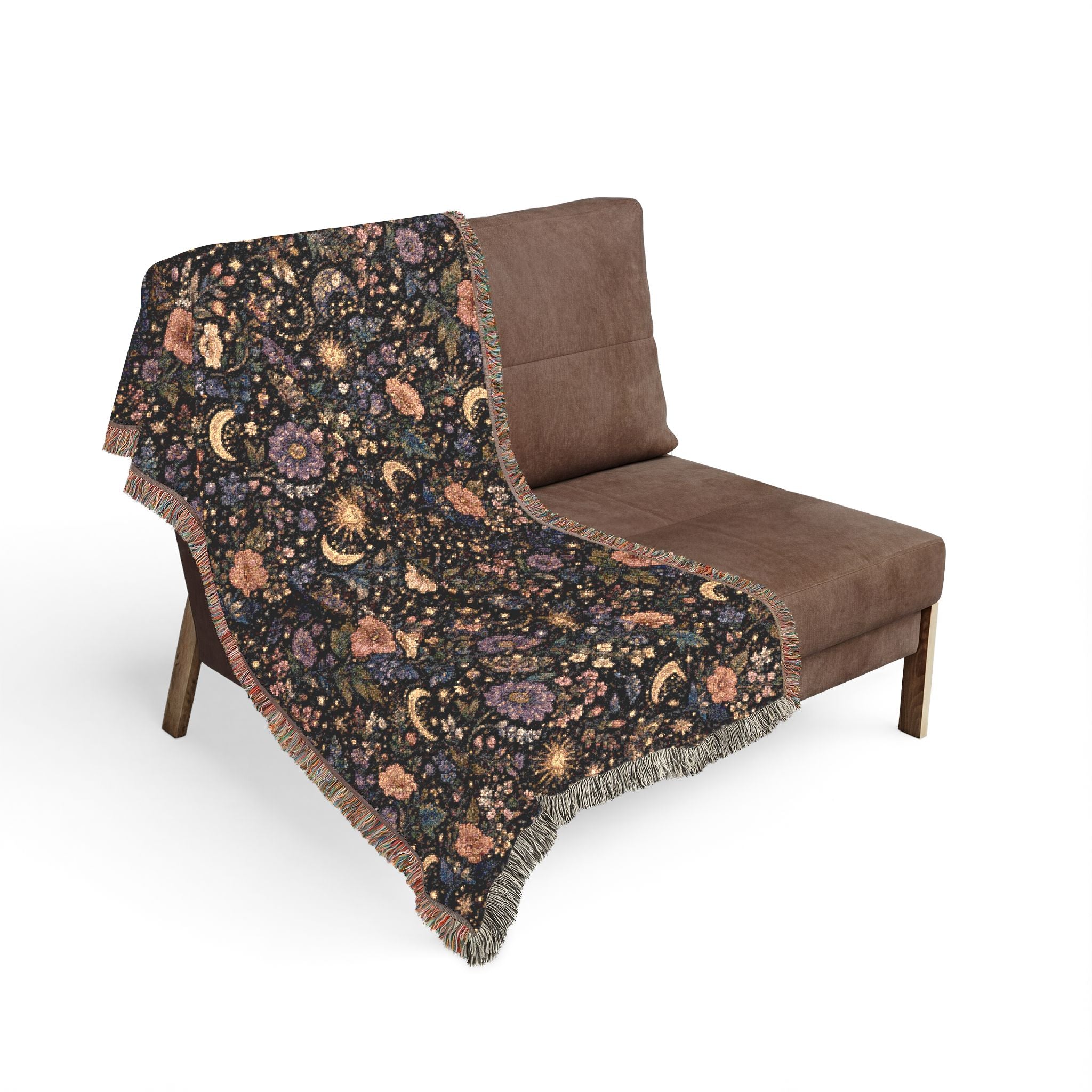 Celestial Floral Woven Throw