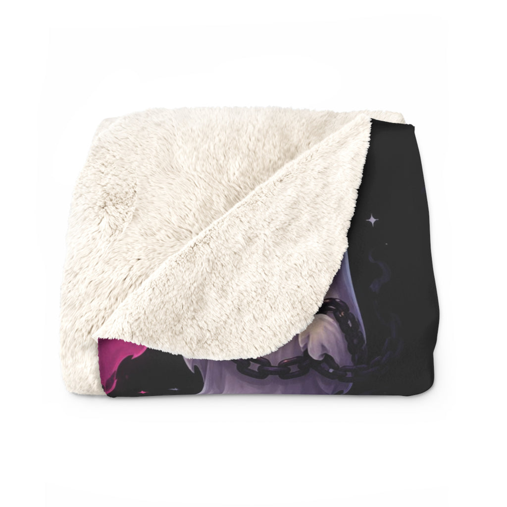 Colorful Ghosts Sherpa Fleece Blanket