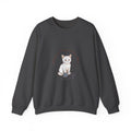 Rage Consumes Me Kitten Sweatshirt | Vintage Minimalist Cat, Ironic Emotion