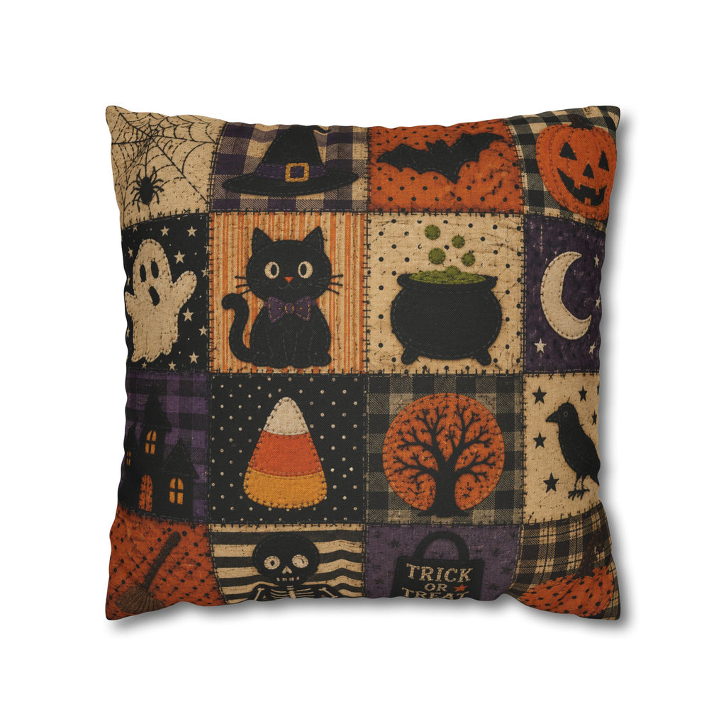 Halloween Patchwork Decorative Pillowcase