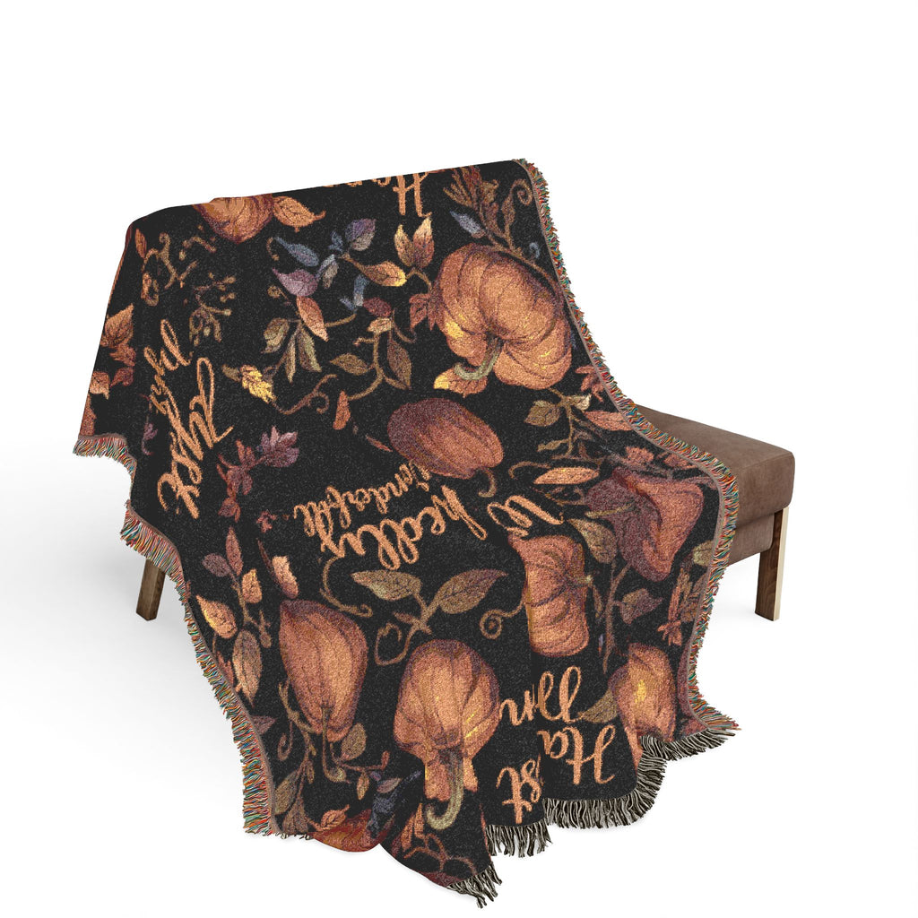Pumpkin Patch Woven Blanket
