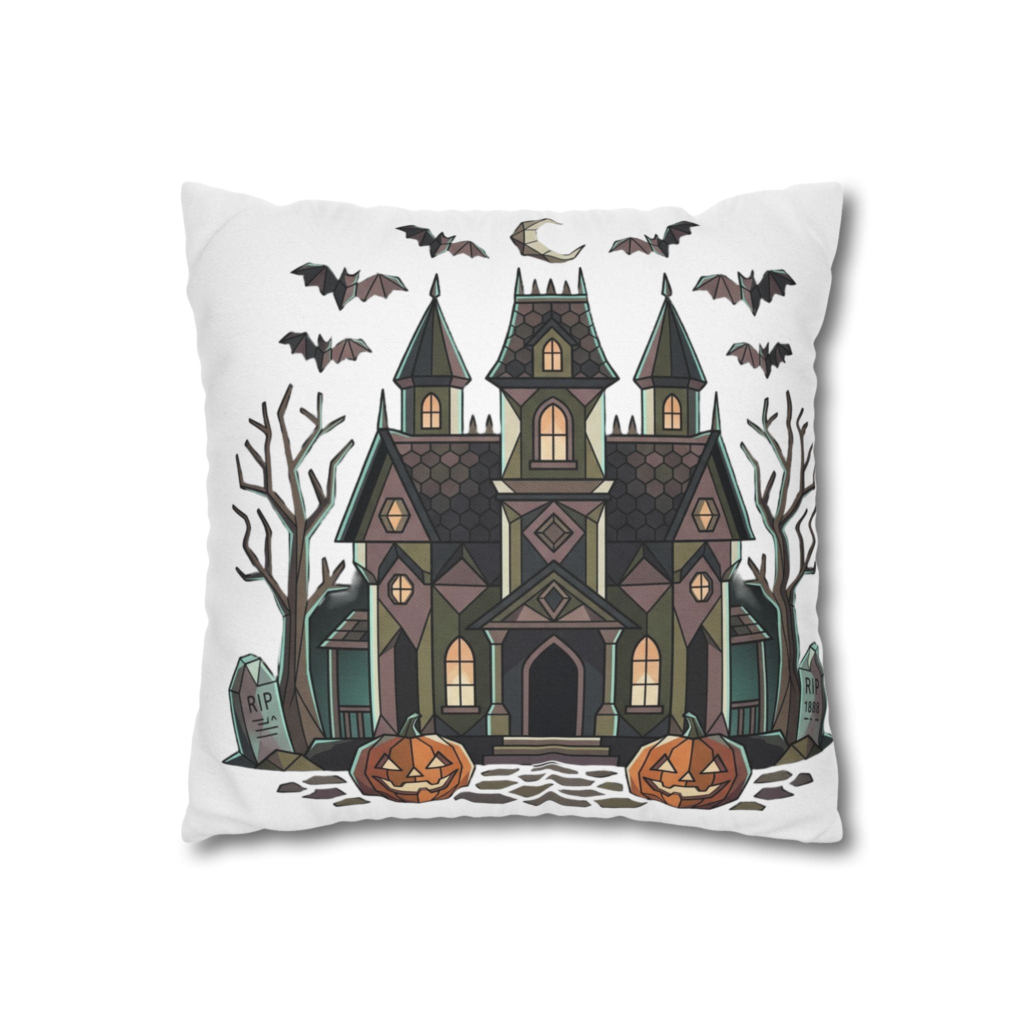 Cute Ghosts and Autumn Leaves Pillowcase