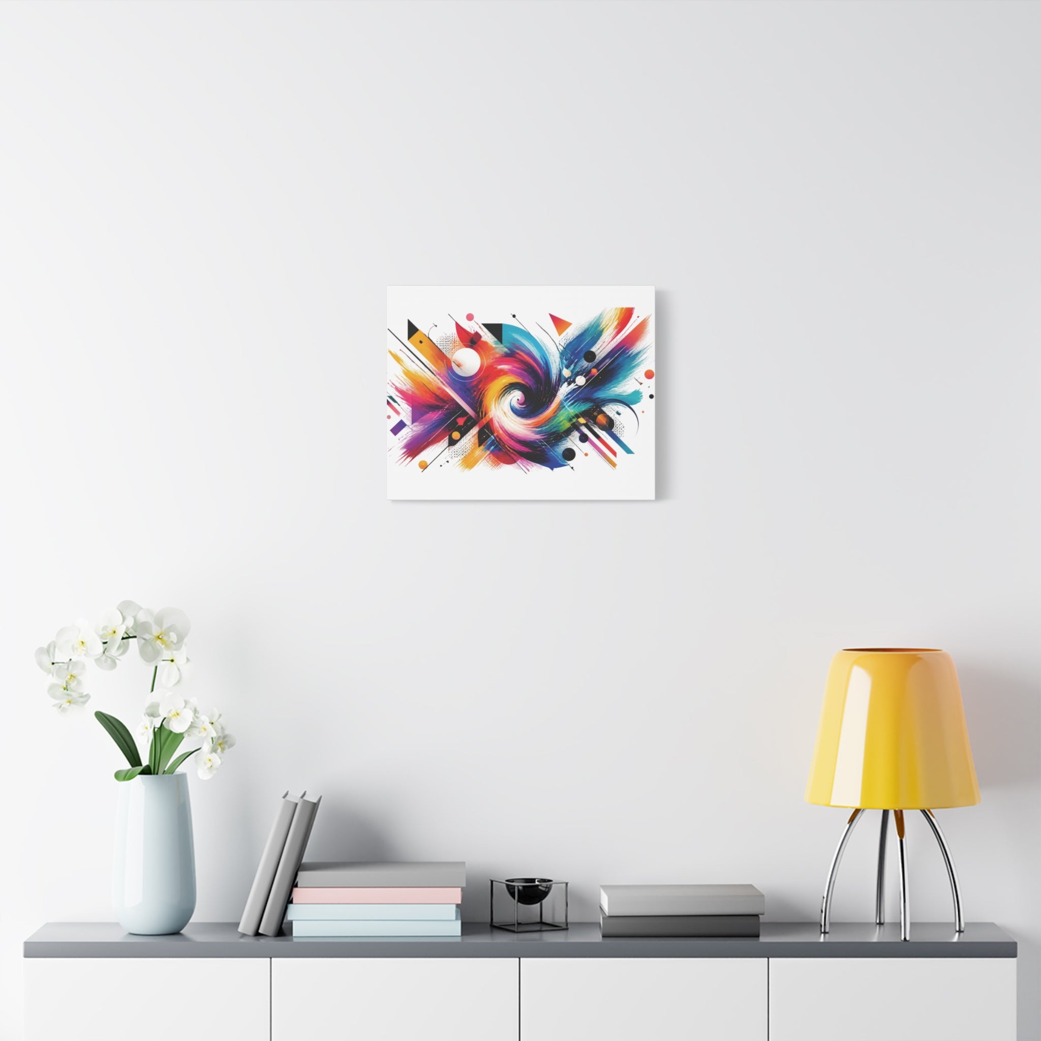 Abstract Color Swirl Matte Canvas
