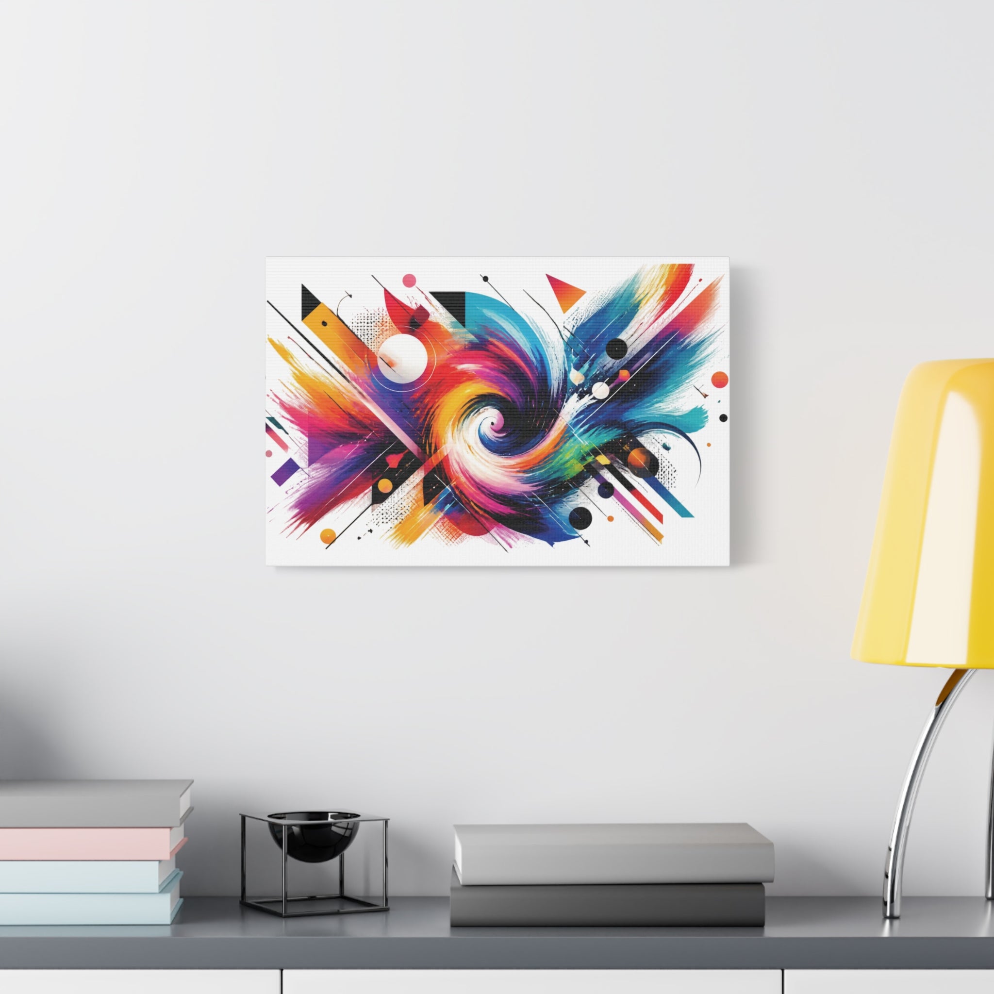 Abstract Color Swirl Matte Canvas