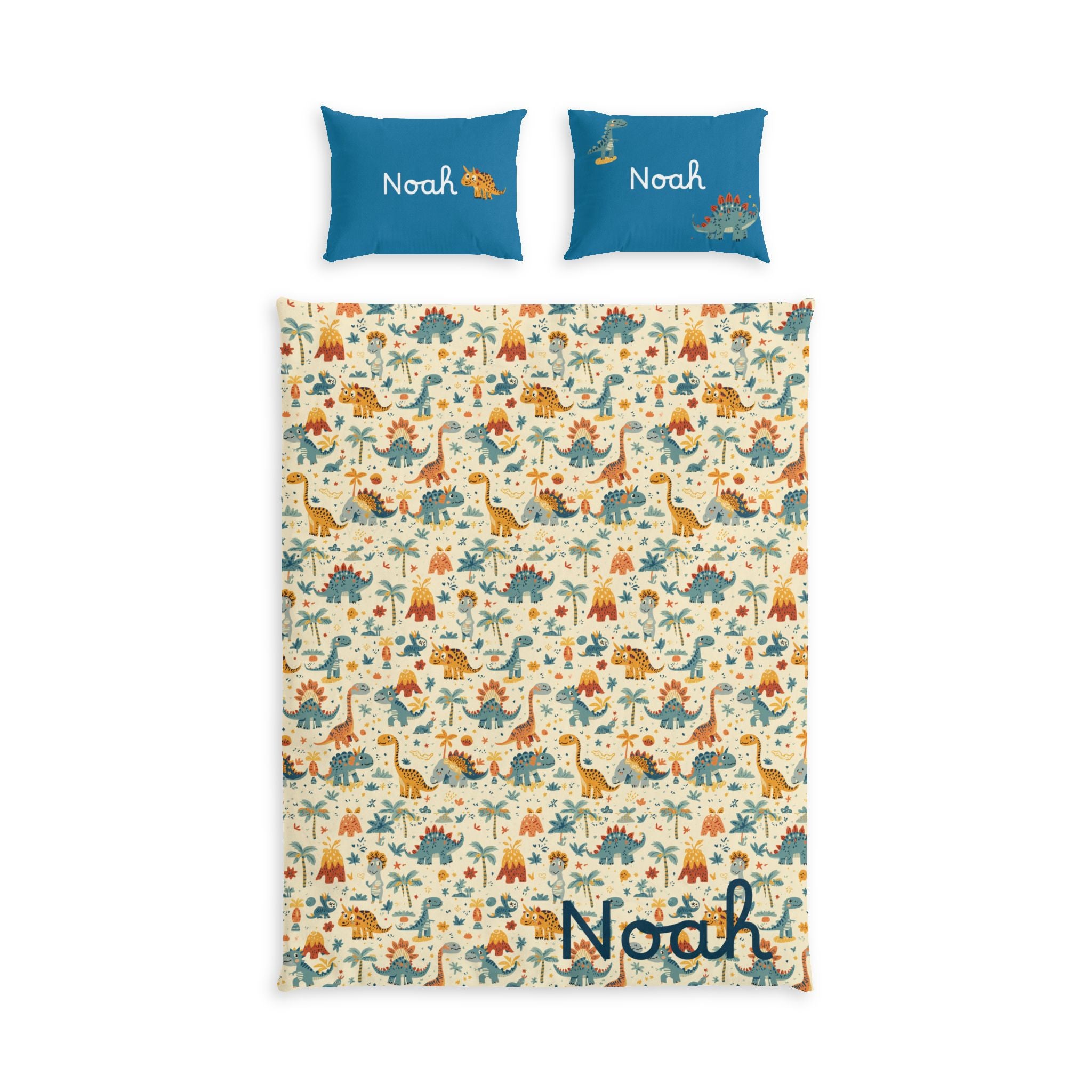 Personalized Dinosaur Pattern Cotton Bed Set