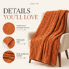 Raised Pumpkin Flannel Blanket