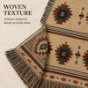 Southwestern Woven Throw Blanket, Boho Geometric Cotton Blanket, Western Home Decor, Fringed Couch Throw, 50x60 or 60x85