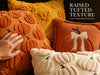 Embroidered Autumn Throw Pillow