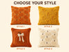 Embroidered Autumn Throw Pillow