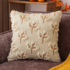 Embroidered Autumn Throw Pillow