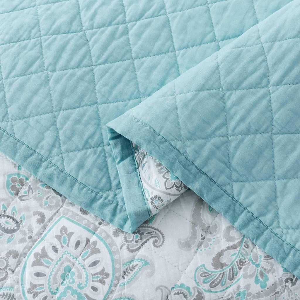 Kasentex Reversible Lightweight Cotton Floral Bedding Set Twin/Queen/King - Comfortable Home Bedding