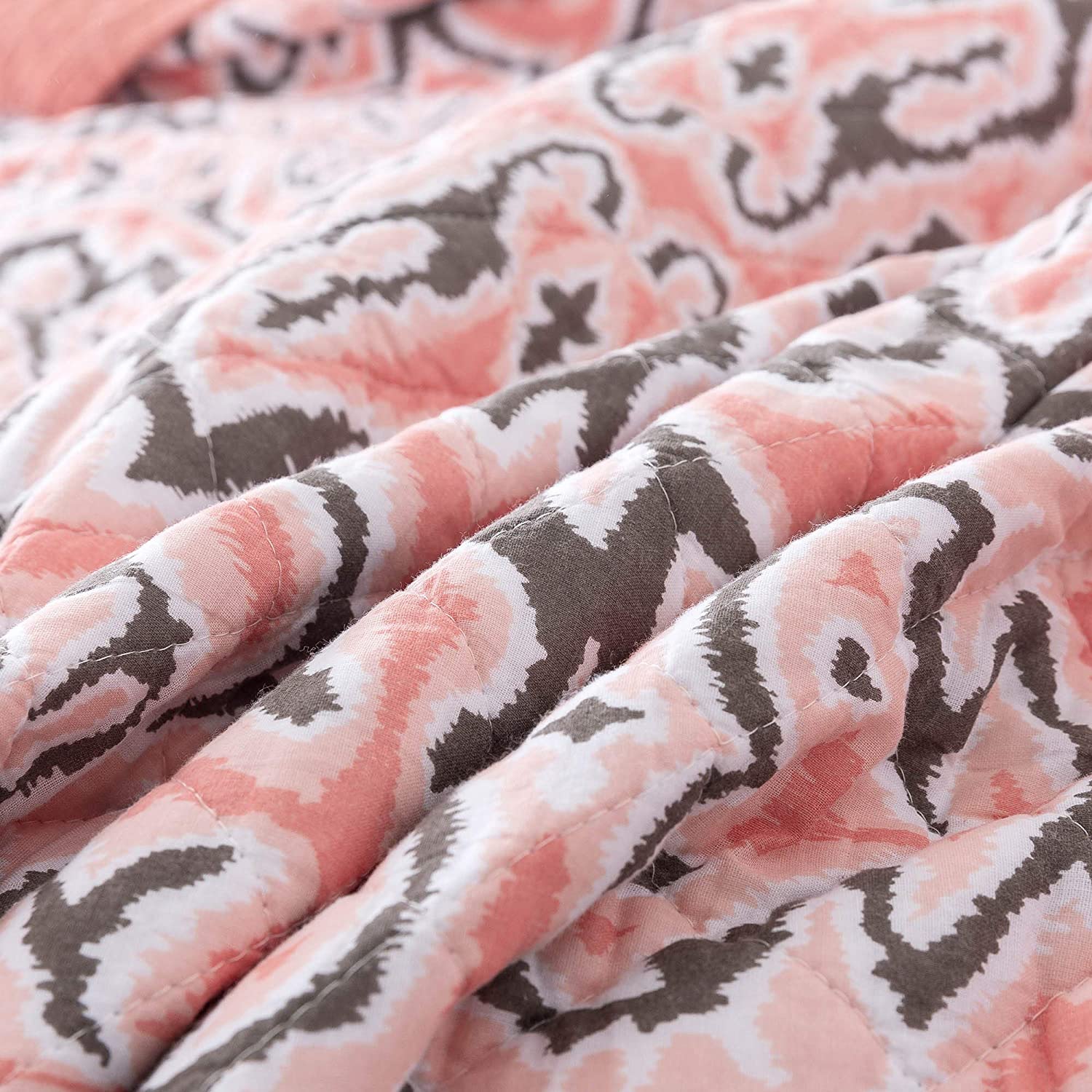 Kasentex Reversible Lightweight Cotton Floral Bedding Set Twin/Queen/King - Comfortable Home Bedding