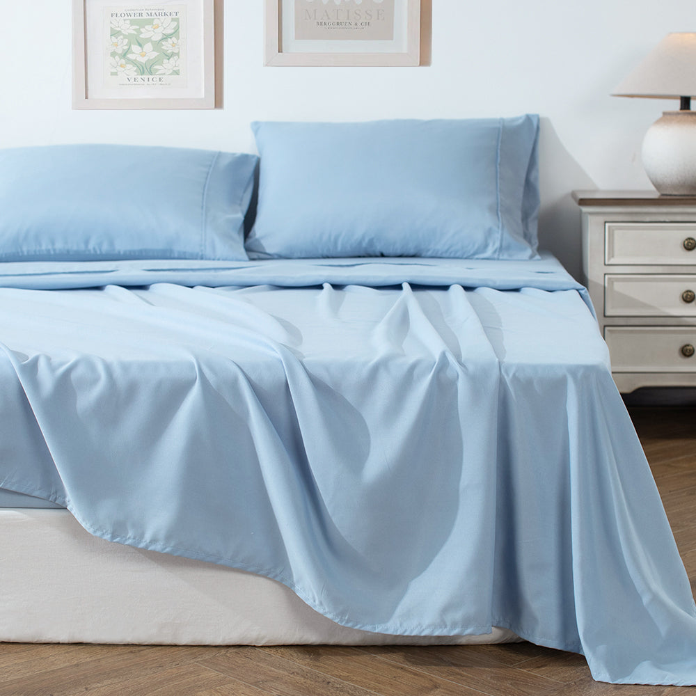 Lightweight Breathable Deep Pocket Bed Sheets with Pillowcases